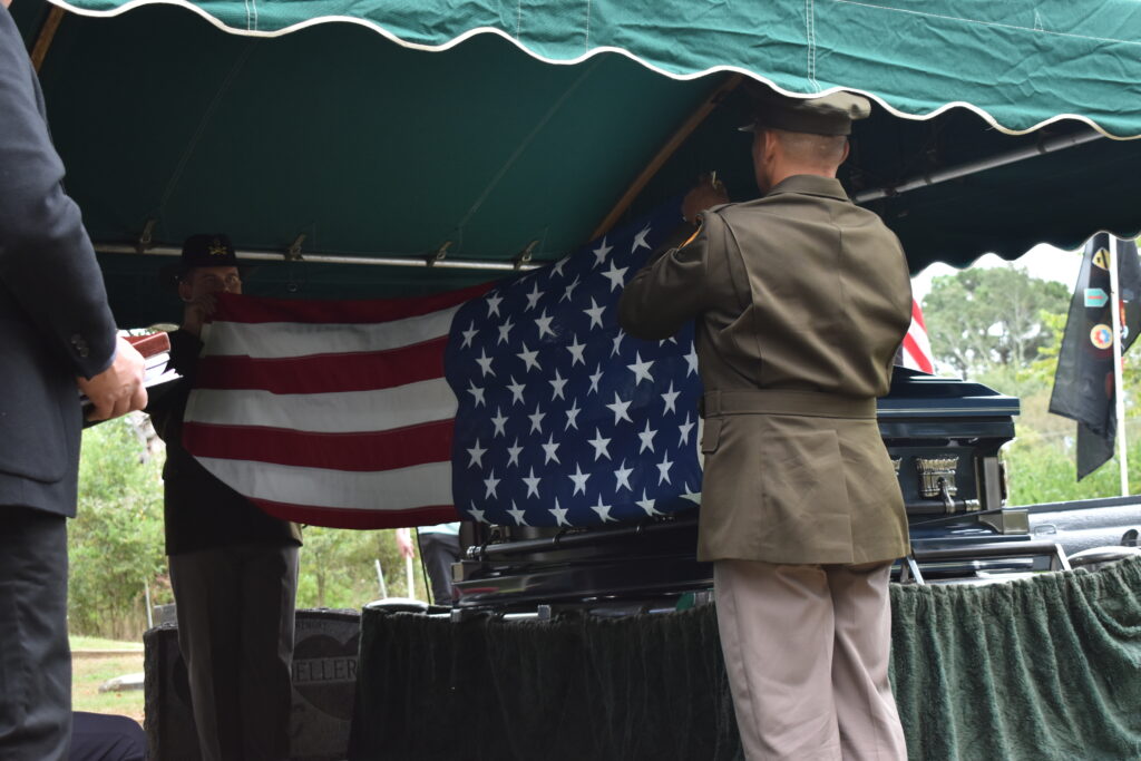 Rhone Funeral Home Veteran Burial