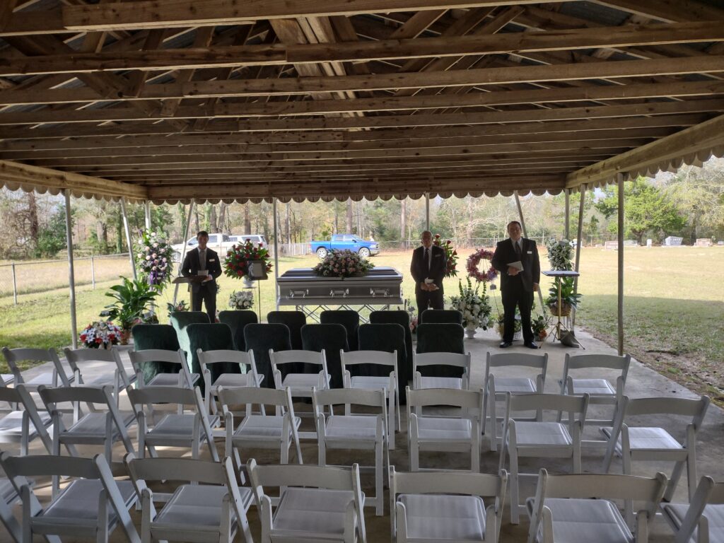 Rhone Funeral Home Outdoor Service