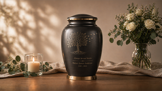 Rhone Funeral Home Urn