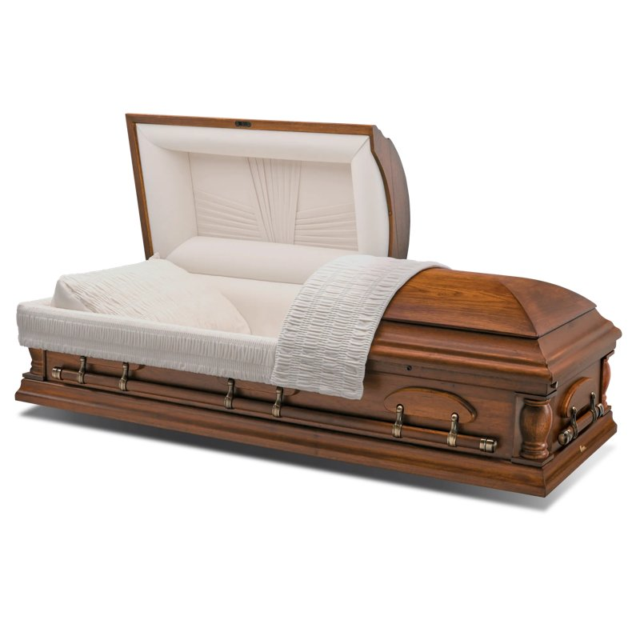 Woodhaven Pecan Veneer - Rhone Funeral Home