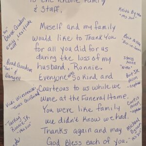 Rhone Funeral Home Reviews